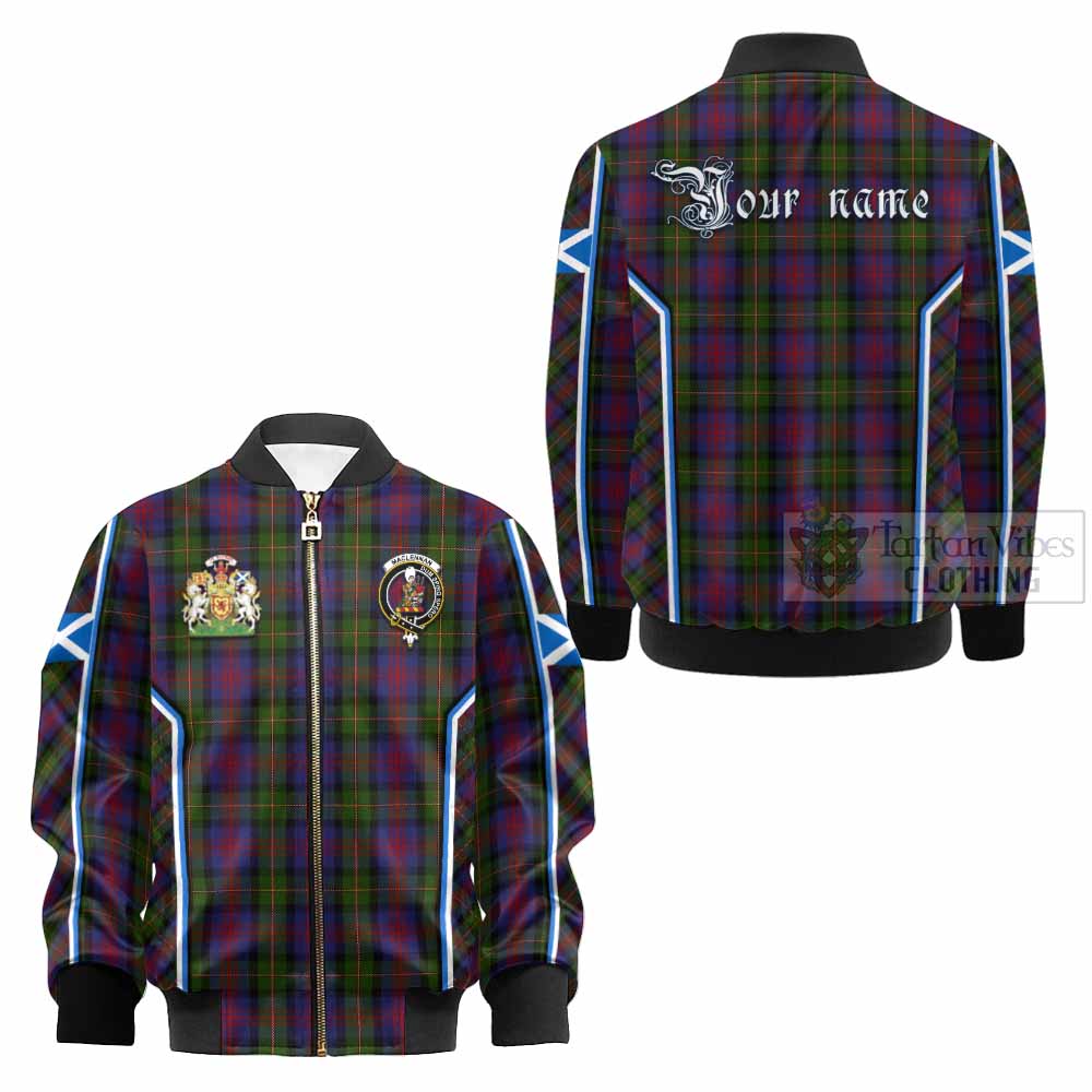 MacLennan (McLennan) Tartan Crest Kid Bomber Jacket Scotland Coat of Arm Flag Style - Tartan Vibes Clothing
