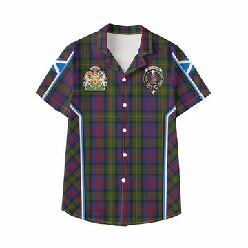 MacLennan (McLennan) Tartan Crest Kid Hawaiian Shirt Scotland Coat of Arm Flag Style