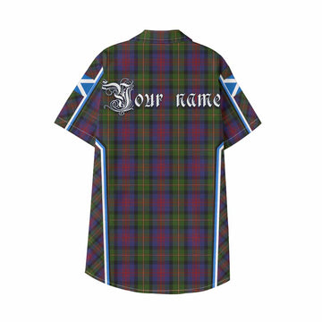 MacLennan (McLennan) Tartan Crest Kid Hawaiian Shirt Scotland Coat of Arm Flag Style
