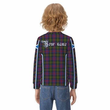 MacLennan (McLennan) Tartan Crest Kid Knitted Sweatshirt Scotland Coat of Arm Flag Style