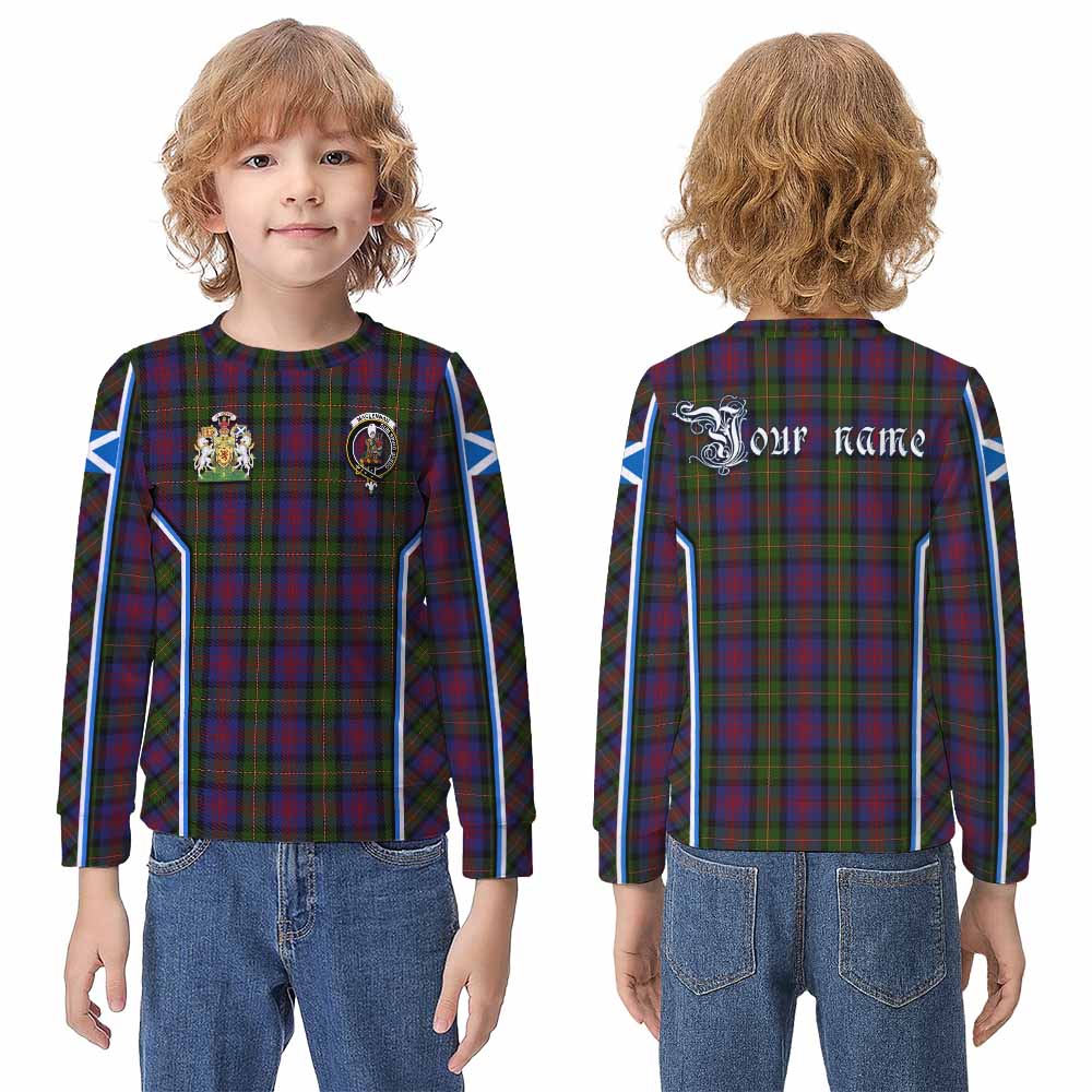 MacLennan (McLennan) Tartan Crest Kid Knitted Sweatshirt Scotland Coat of Arm Flag Style - Tartan Vibes Clothing