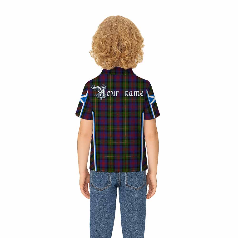 MacLennan (McLennan) Tartan Crest Kid Polo Shirt Scotland Coat of Arm Flag Style - Tartan Vibes Clothing
