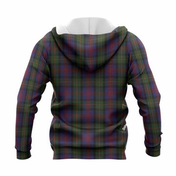 MacLennan (McLennan) Tartan Crest Knitted Hoodie Ferocious Lion Style
