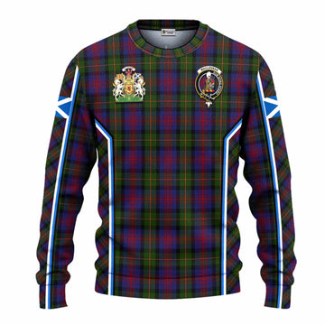 MacLennan (McLennan) Tartan Crest Knitted Sweater Scotland Coat of Arm Flag Style - Tartan Vibes Clothing