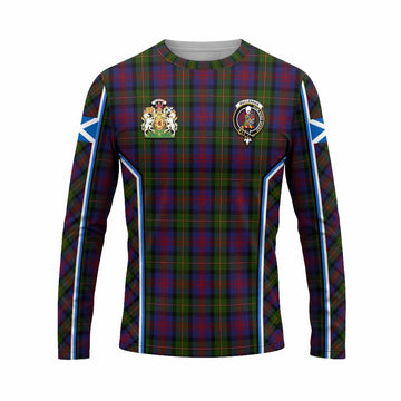 MacLennan (McLennan) Tartan Crest Long Sleeve T-Shirt Scotland Coat of Arm Flag Style - Tartan Vibes Clothing
