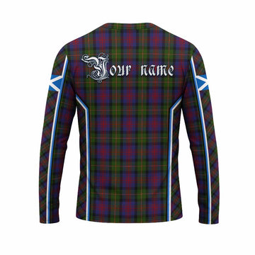 MacLennan (McLennan) Tartan Crest Long Sleeve T-Shirt Scotland Coat of Arm Flag Style - Tartan Vibes Clothing