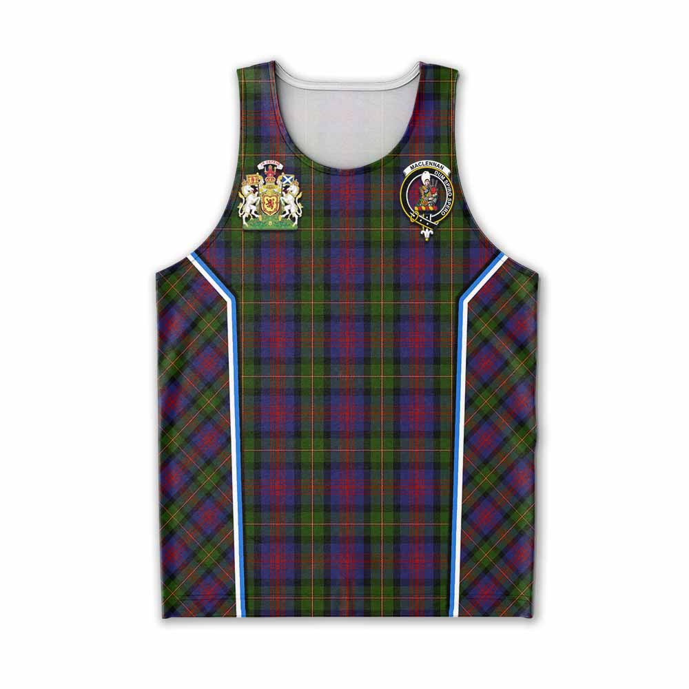 MacLennan (McLennan) Tartan Crest Men Tank Top Scotland Coat of Arm Flag Style - Tartan Vibes Clothing