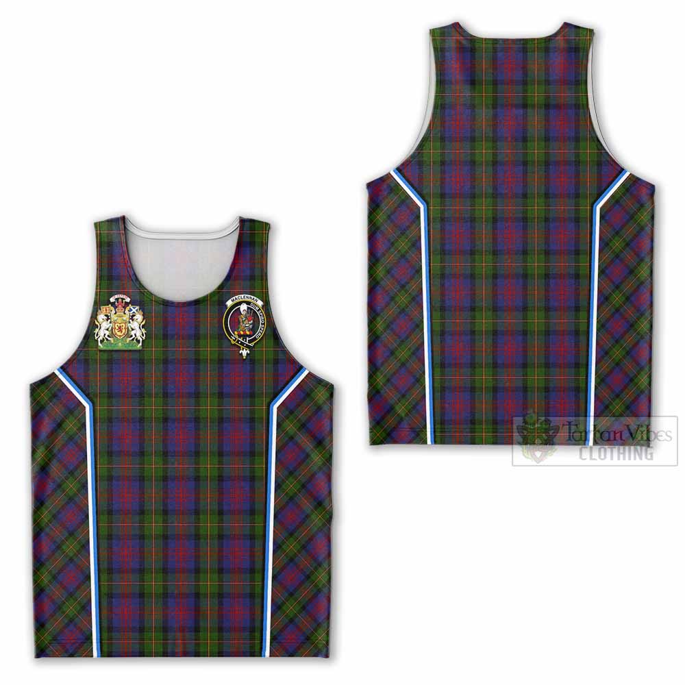 MacLennan (McLennan) Tartan Crest Men Tank Top Scotland Coat of Arm Flag Style - Tartan Vibes Clothing