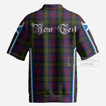 MacLennan (McLennan) Tartan Crest Men’s Polo Sweater Top Scotland Coat of Arm Flag Style