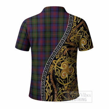 MacLennan (McLennan) Tartan Crest Polo Shirt Celtic Knot and Triple Trickle Spiral Symbols