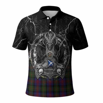 MacLennan (McLennan) Tartan Crest Polo Shirt Celtic Odin's Raven Legacy