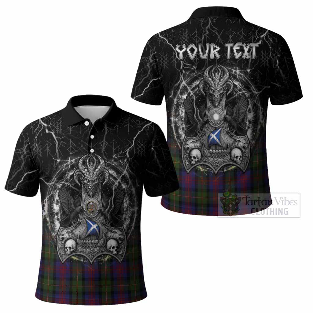 MacLennan (McLennan) Tartan Crest Polo Shirt Celtic Odin's Raven Legacy