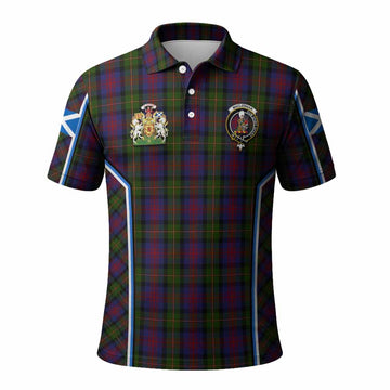 MacLennan (McLennan) Tartan Crest Polo Shirt Scotland Coat of Arm Flag Style - Tartan Vibes Clothing