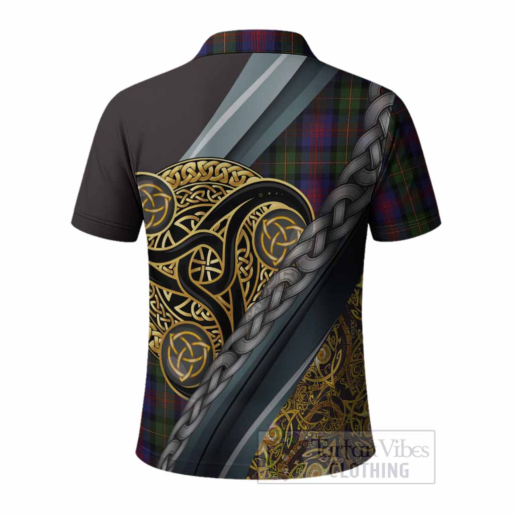 MacLennan (McLennan) Tartan Crest Polo Shirt Scottish Triskele Celtic