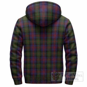 MacLennan (McLennan) Tartan Crest Sherpa Hoodie Ferocious Lion Style