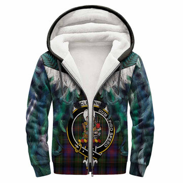 MacLennan (McLennan) Tartan Crest Sherpa Hoodie New Zealand Maori Korowai Cloak