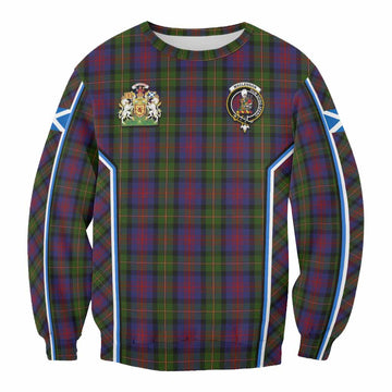 MacLennan (McLennan) Tartan Crest Sweatshirt Scotland Coat of Arm Flag Style