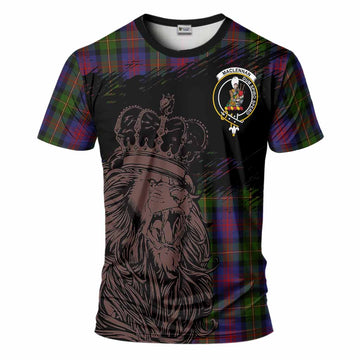 MacLennan (McLennan) Tartan Crest T-Shirt Crowned Lion Heritage Style