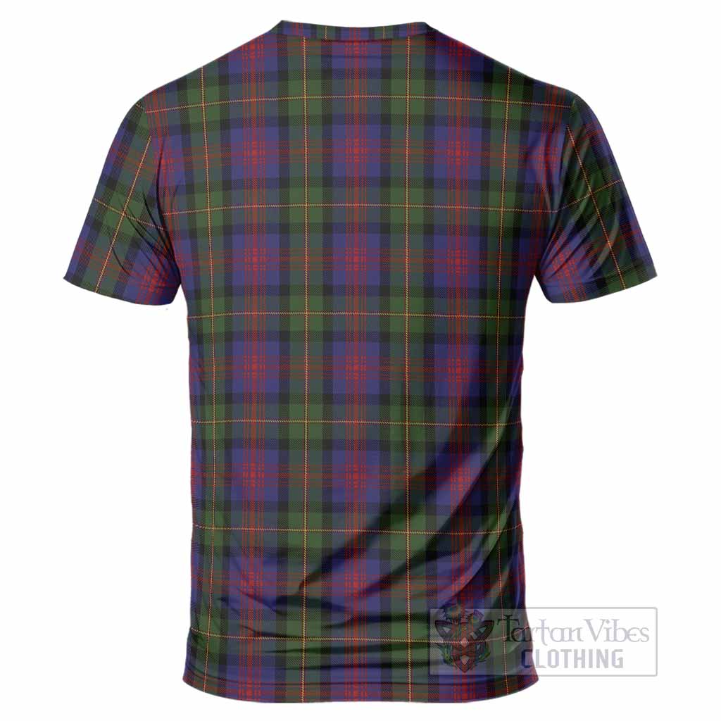 MacLennan (McLennan) Tartan Crest T-Shirt Ferocious Lion Style