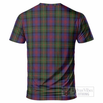 MacLennan (McLennan) Tartan Crest T-Shirt Ferocious Lion Style