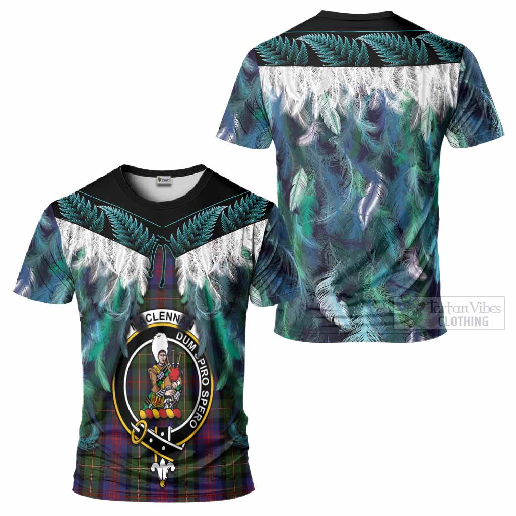 MacLennan (McLennan) Tartan Crest T-Shirt New Zealand Maori Korowai Cloak