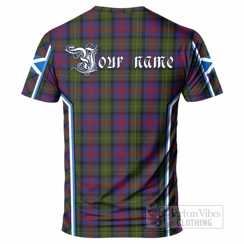 MacLennan (McLennan) Tartan Crest T-shirt Scotland Coat of Arm Flag Style - Tartan Vibes Clothing