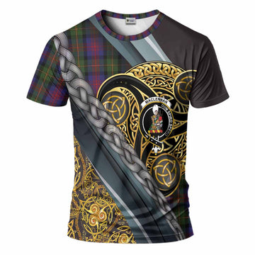 MacLennan (McLennan) Tartan Crest T-Shirt Scottish Triskele Celtic