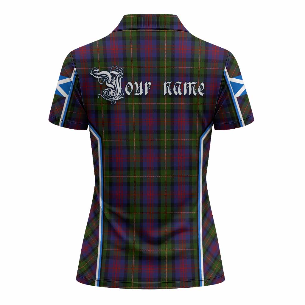 MacLennan (McLennan) Tartan Crest Women's Polo Shirt Scotland Coat of Arm Flag Style - Tartan Vibes Clothing