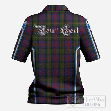 MacLennan (McLennan) Tartan Crest Women’s Polo Sweater Top Scotland Coat of Arm Flag Style