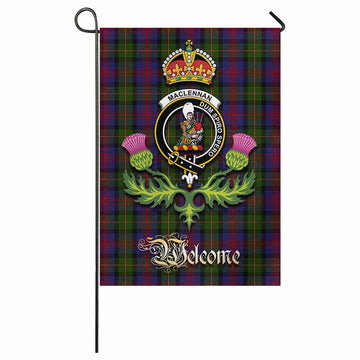 MacLennan (McLennan) Tartan Family Crest Garden Flag Royal Thistle Welcome Style