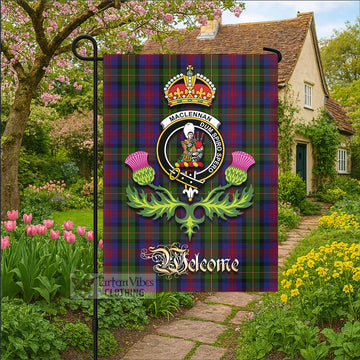 MacLennan (McLennan) Tartan Family Crest Garden Flag Royal Thistle Welcome Style