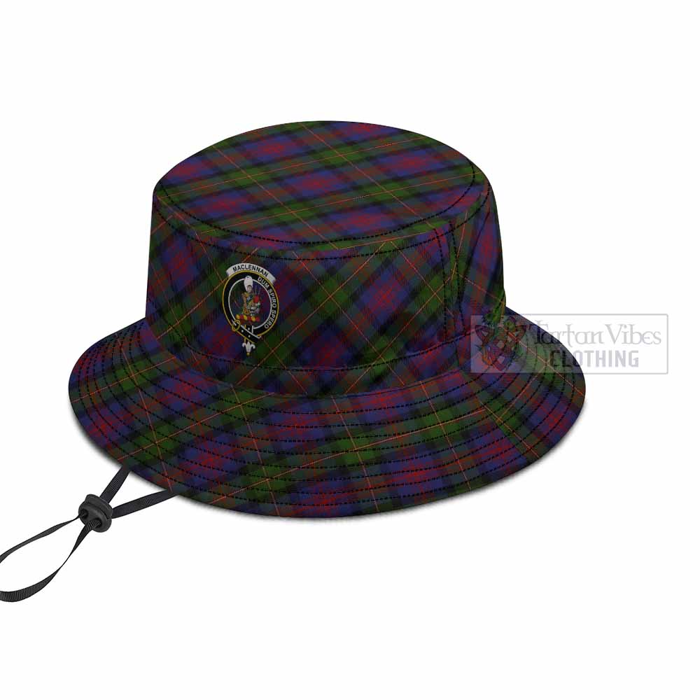 MacLennan (McLennan) Tartan Fishing Hat with Family Crest
