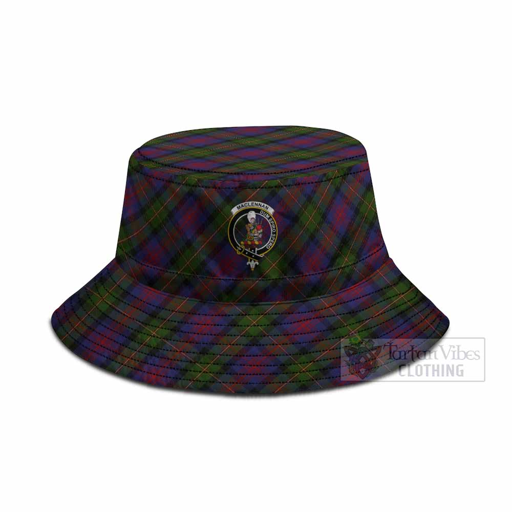MacLennan (McLennan) Tartan Fishing Hat with Family Crest