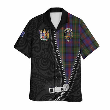 MacLennan (McLennan) Tartan Hawaiian Shirt New Zealand Pattern Unique Zipper Stylized