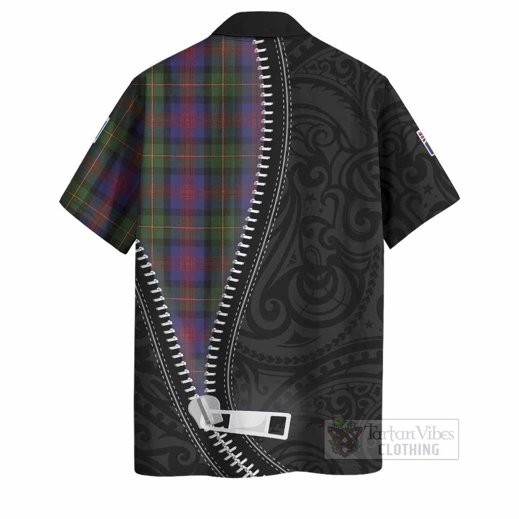 MacLennan (McLennan) Tartan Hawaiian Shirt New Zealand Pattern Unique Zipper Stylized