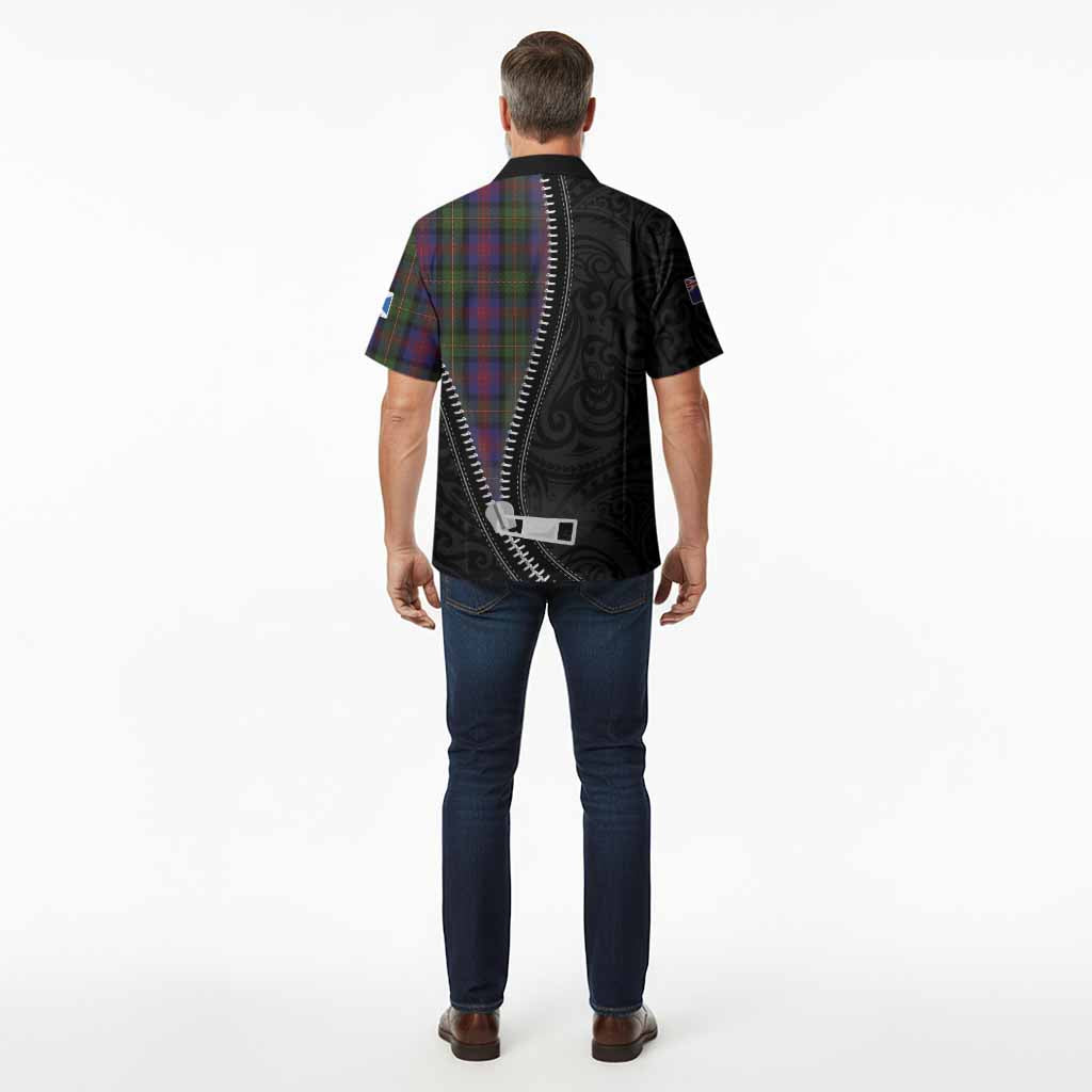 MacLennan (McLennan) Tartan Hawaiian Shirt New Zealand Pattern Unique Zipper Stylized
