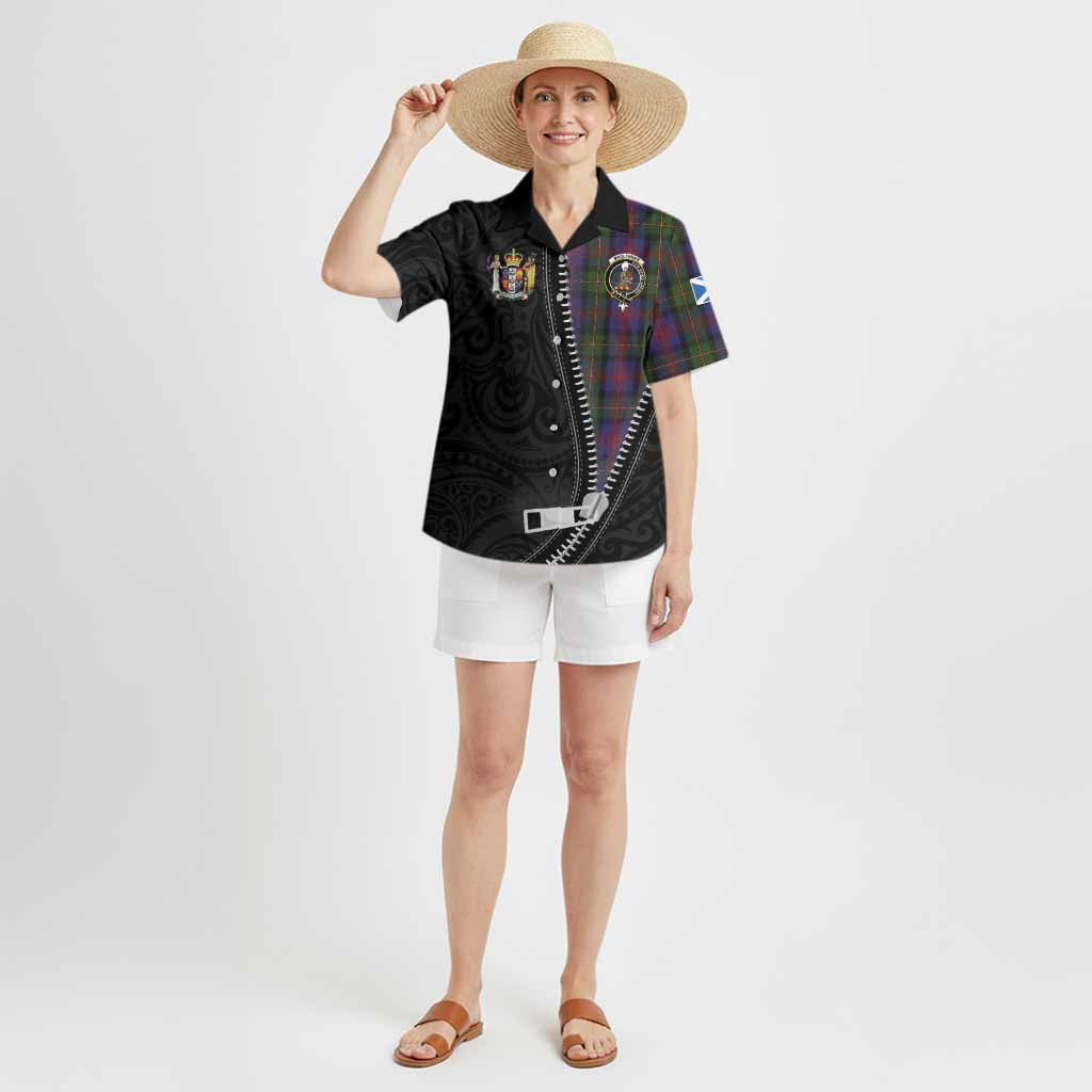 MacLennan (McLennan) Tartan Hawaiian Shirt New Zealand Pattern Unique Zipper Stylized