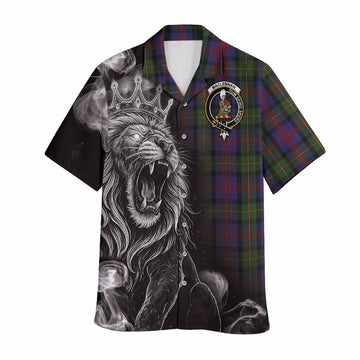 MacLennan (McLennan) Tartan Hawaiian Shirt Roaring Lion Heritage