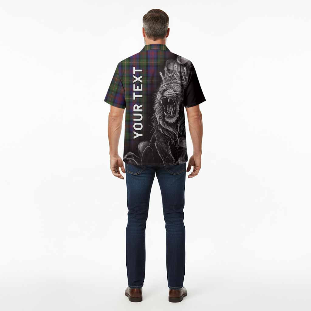 MacLennan (McLennan) Tartan Hawaiian Shirt Roaring Lion Heritage