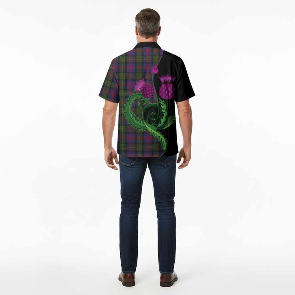 MacLennan (McLennan) Tartan Hawaiian Shirt Traditional Scottish Thistle