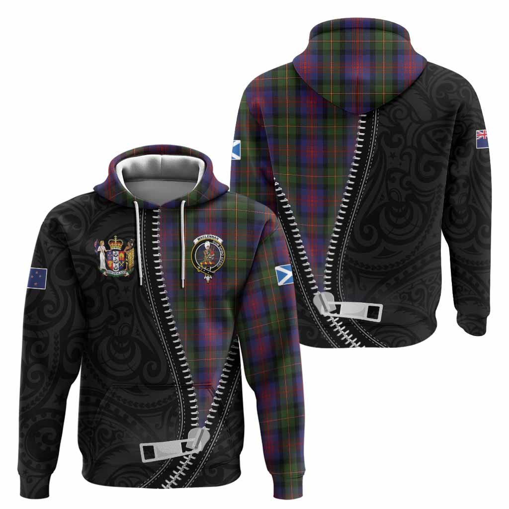 MacLennan (McLennan) Tartan Hoodie New Zealand Pattern Unique Zipper Stylized