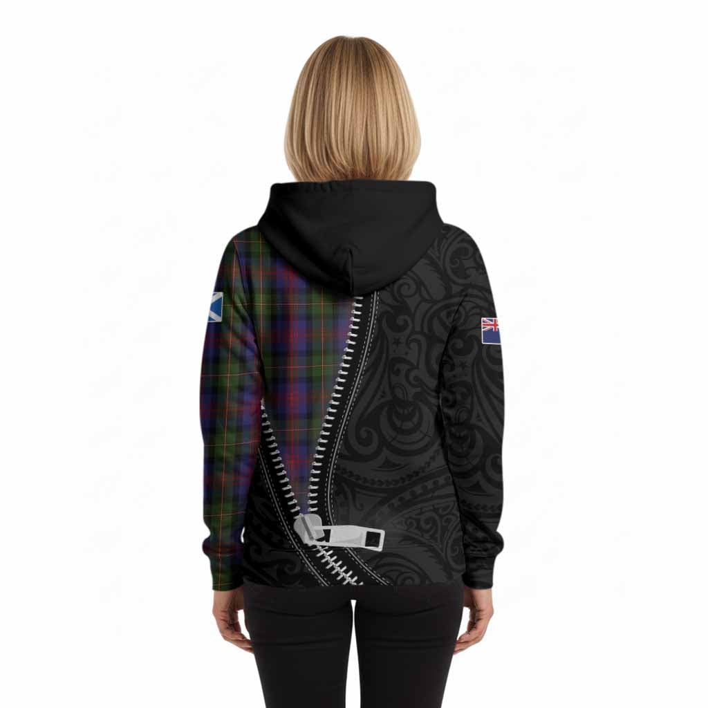 MacLennan (McLennan) Tartan Hoodie New Zealand Pattern Unique Zipper Stylized
