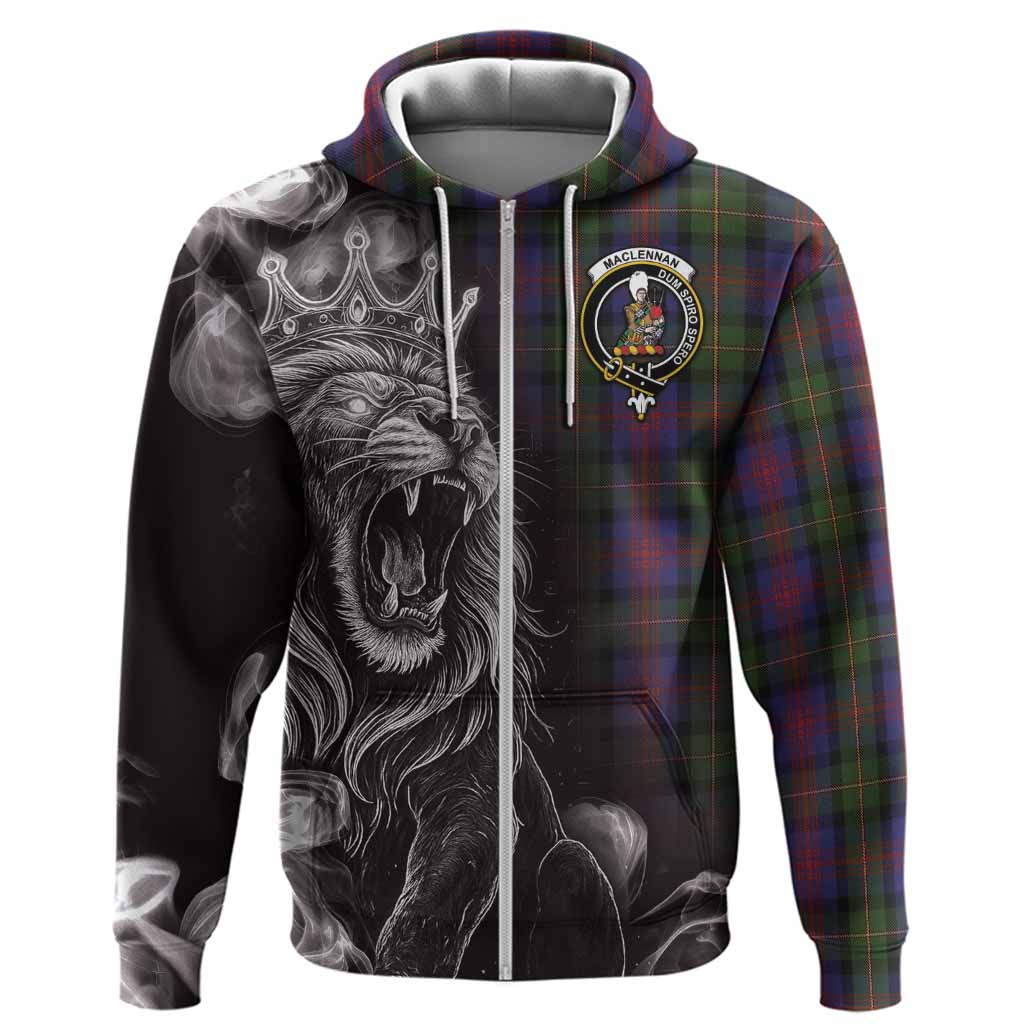 MacLennan (McLennan) Tartan Hoodie Roaring Lion Heritage