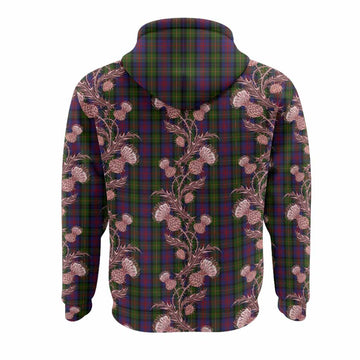 MacLennan (McLennan) Tartan Hoodie Seamless Scottish Thistle Flowers