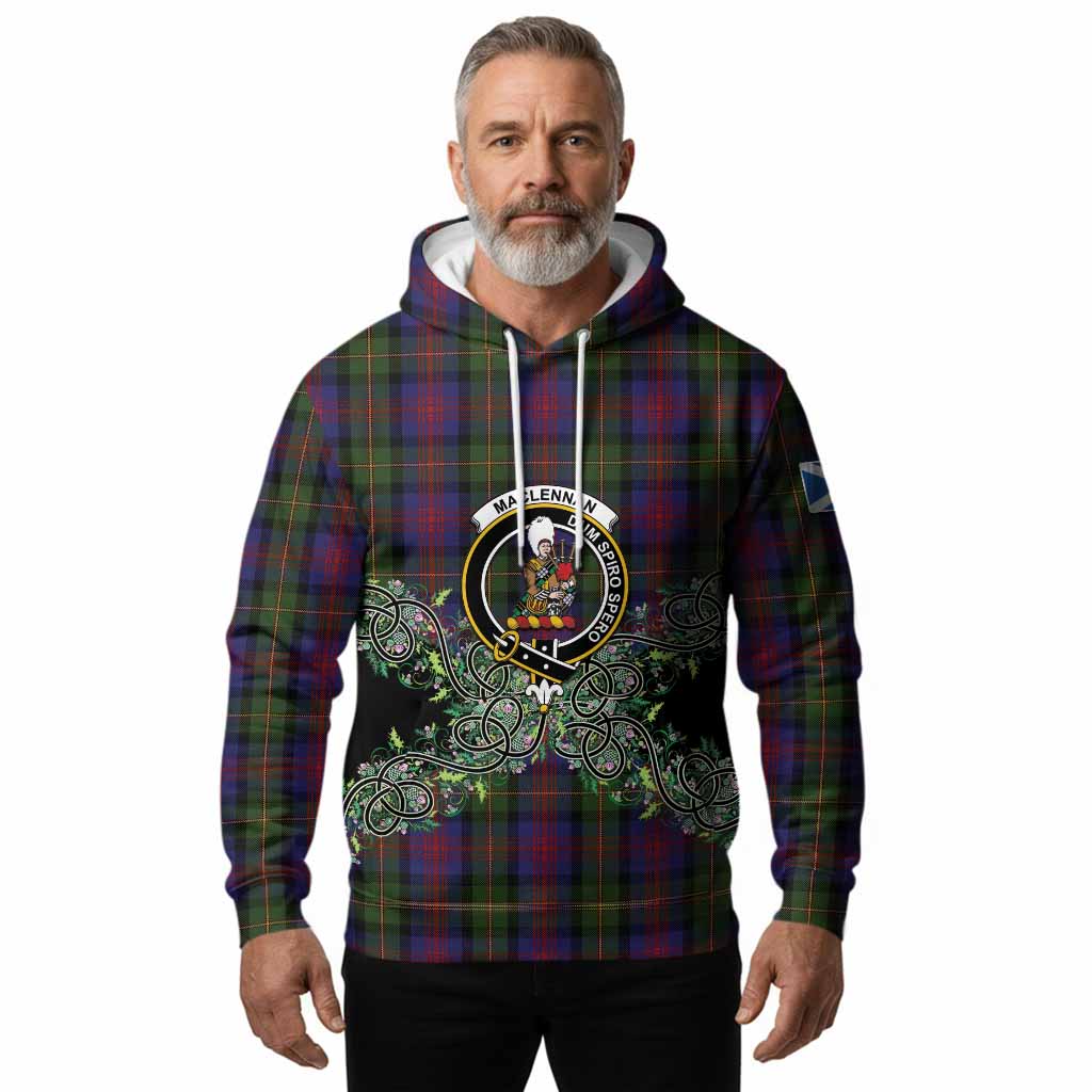 MacLennan (McLennan) Tartan Hoodie Thistle Scottish Spirit