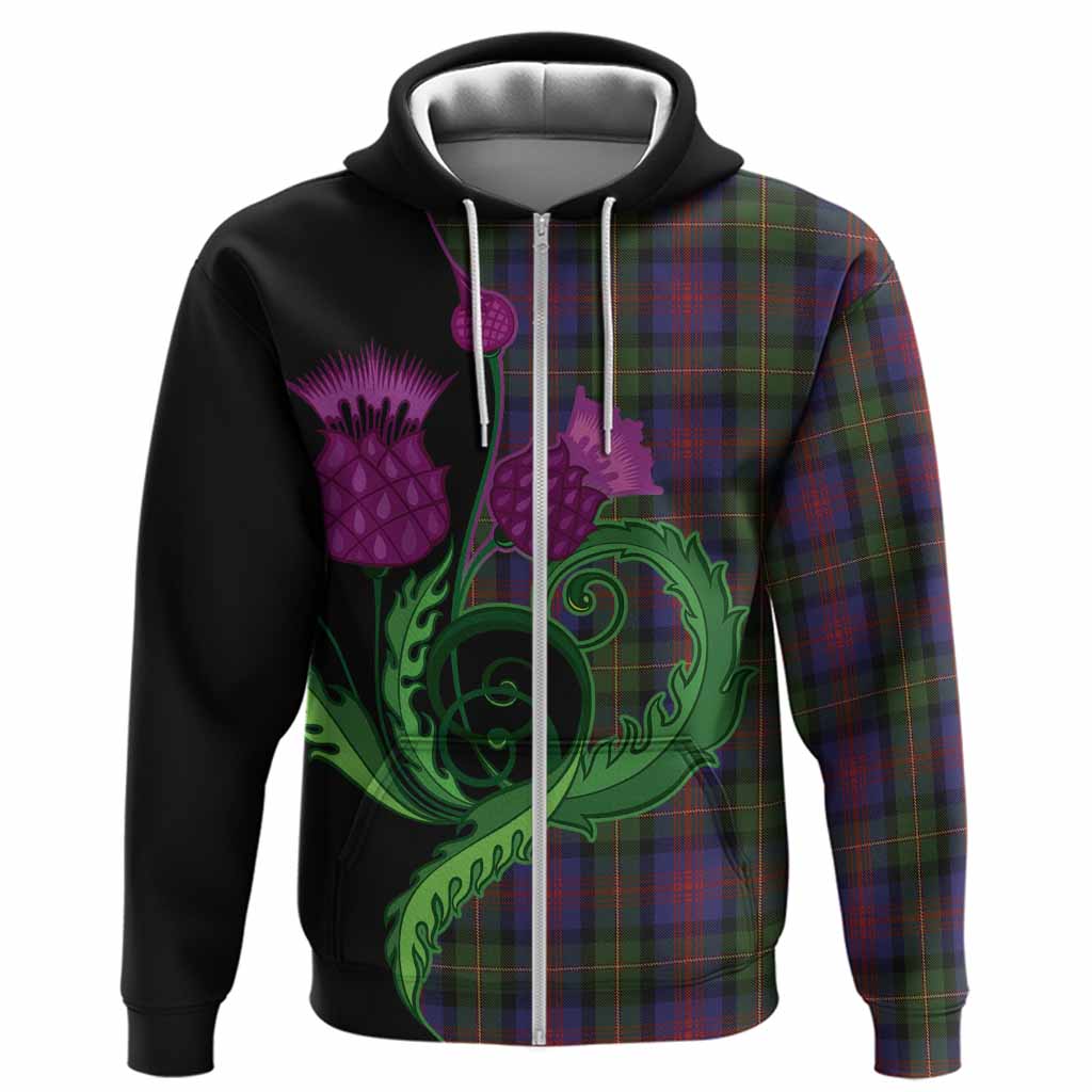 MacLennan (McLennan) Tartan Hoodie Traditional Scottish Thistle