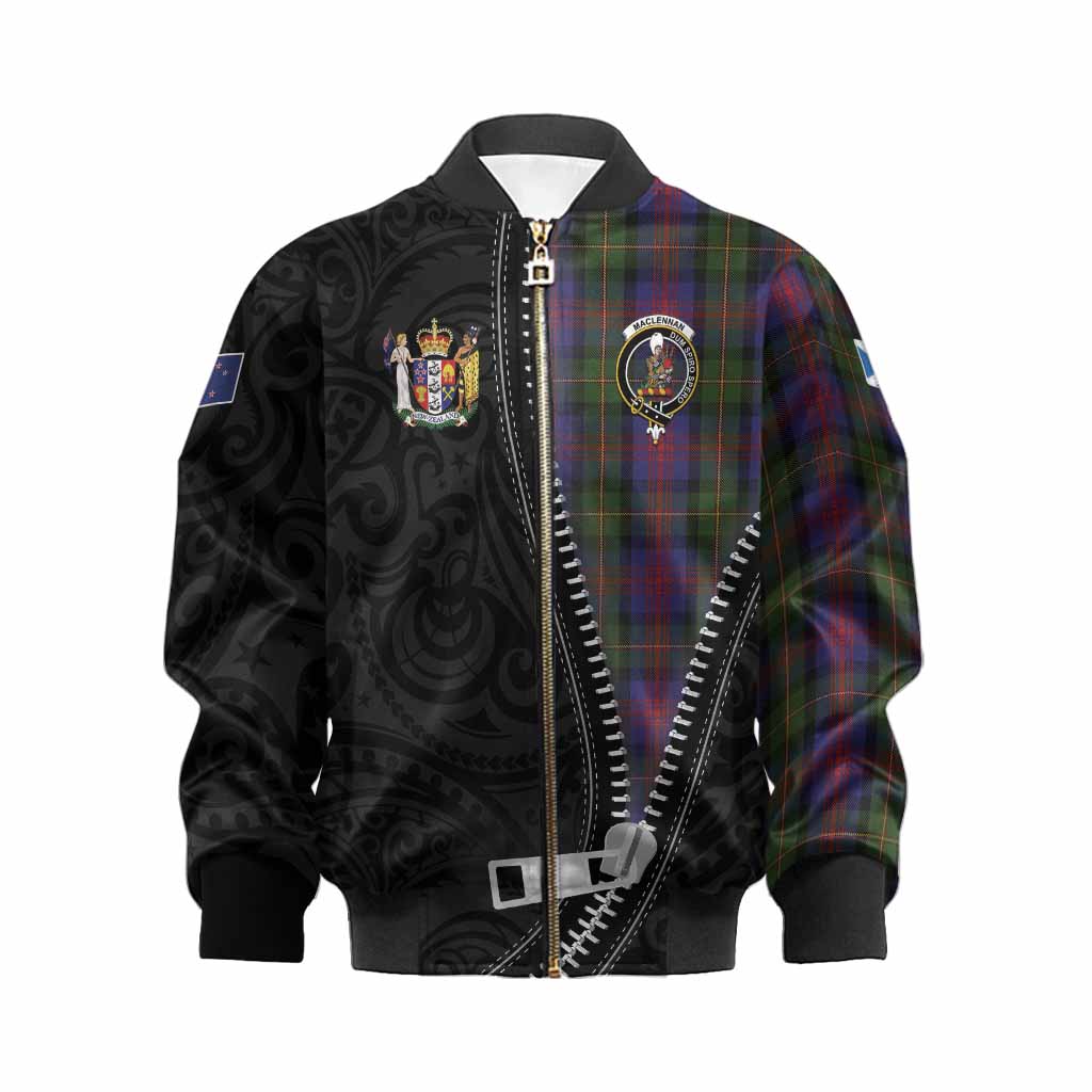 MacLennan (McLennan) Tartan Kid Bomber Jacket New Zealand Pattern Unique Zipper Stylized