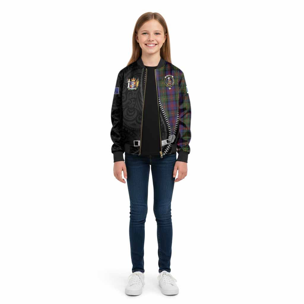 MacLennan (McLennan) Tartan Kid Bomber Jacket New Zealand Pattern Unique Zipper Stylized