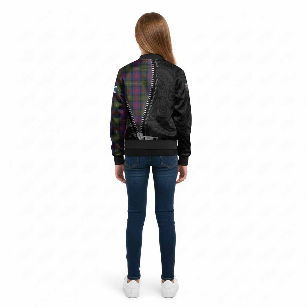 MacLennan (McLennan) Tartan Kid Bomber Jacket New Zealand Pattern Unique Zipper Stylized