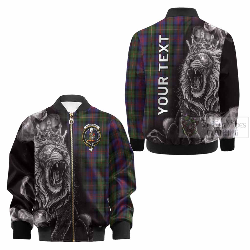 MacLennan (McLennan) Tartan Kid Bomber Jacket Roaring Lion Heritage
